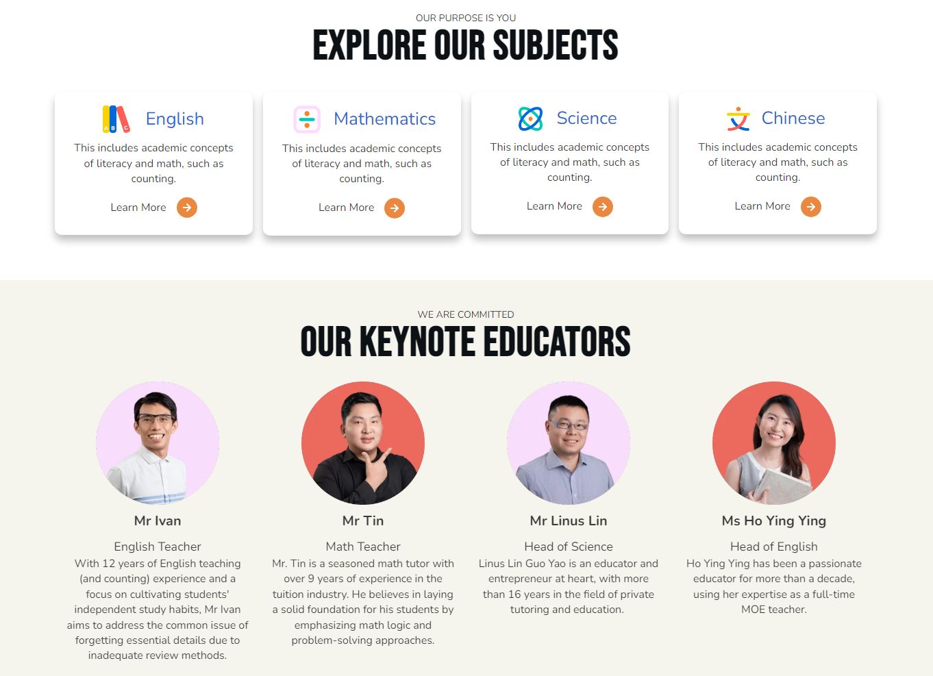 Keynote Learning Primary Tuition