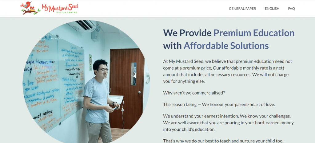 My Mustard Seed Primary School Tuition