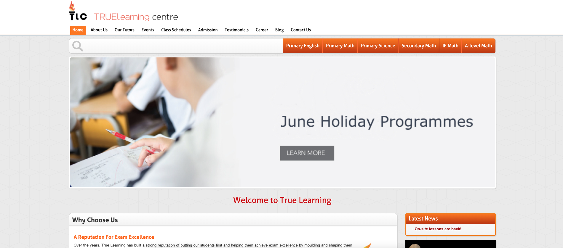 True Learning Centre Primary School Tuition