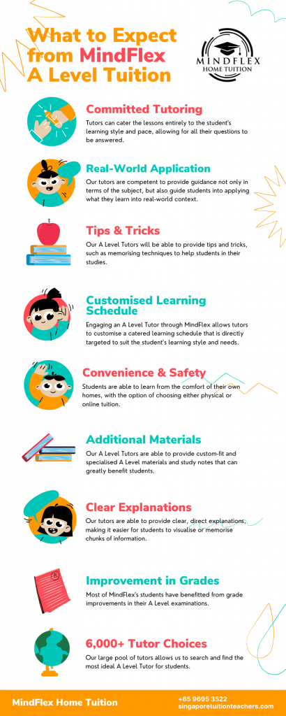 Infographic on What To Expect From MindFlex A Level Tutors